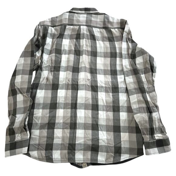 Vans Men’s XL Gray Plaid Long Sleeve Dress Shirt Button Up - Picture 2 of 9